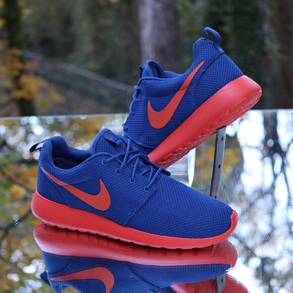 Nike Roshe Run Dark Royal Blue Orange 2013 - Picture 1 of 13